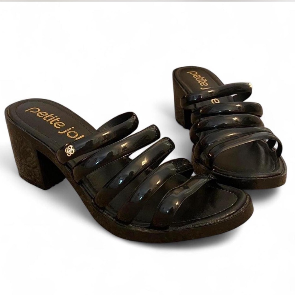 Petite Jolie Black Strappy Women's Sandals